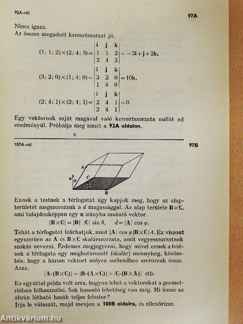 Programozott vektoralgebra