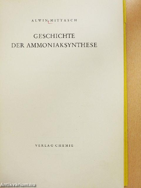 Geschichte der Ammoniaksynthese
