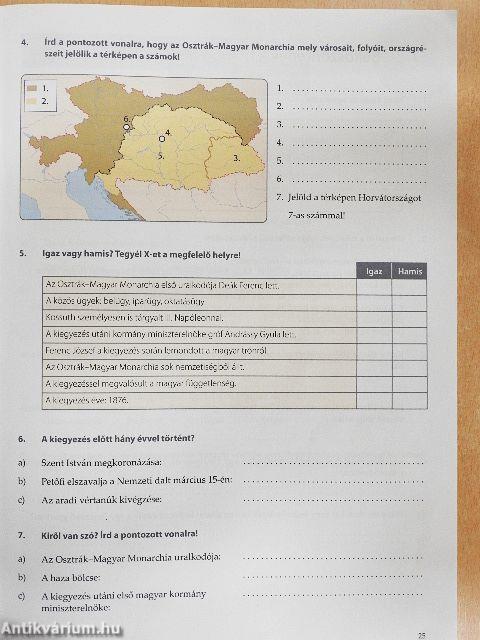 Történelem munkafüzet 7.