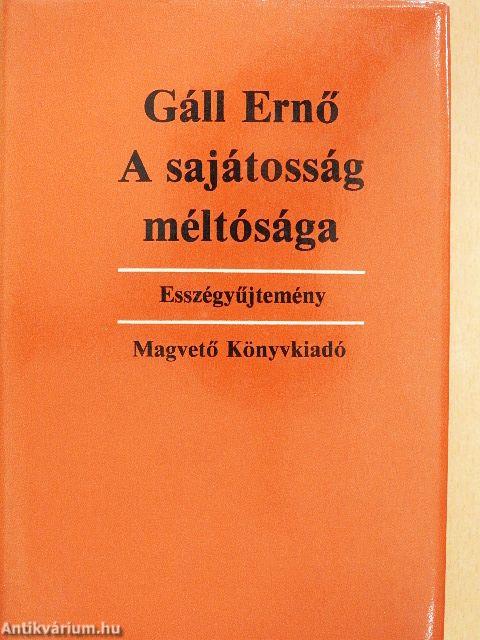 A sajátosság méltósága