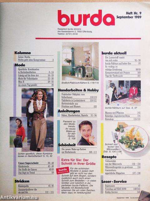 Burda Moden September 1989