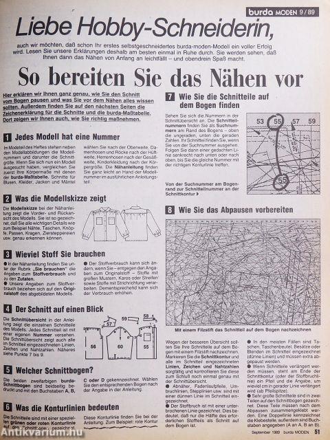 Burda Moden September 1989