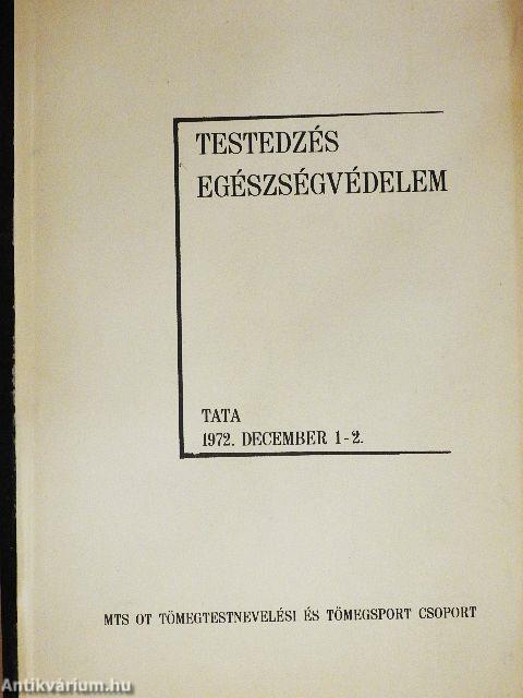 Testedzés - egészségvédelem