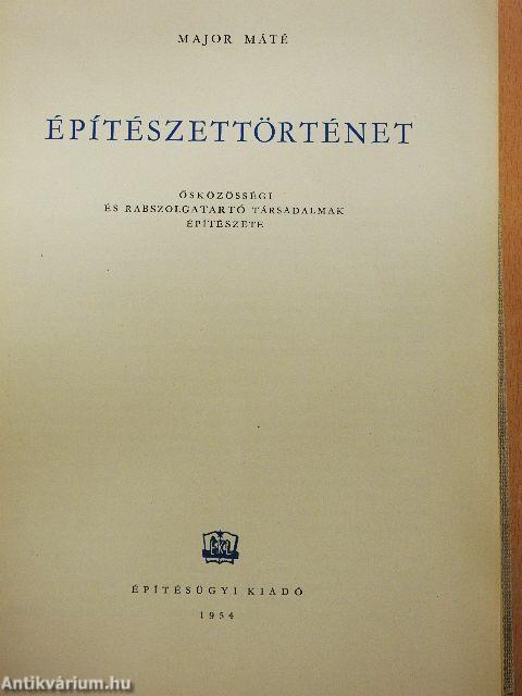 Építészettörténet