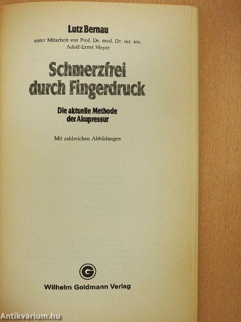 Schmerzfrei durch Fingerdruck