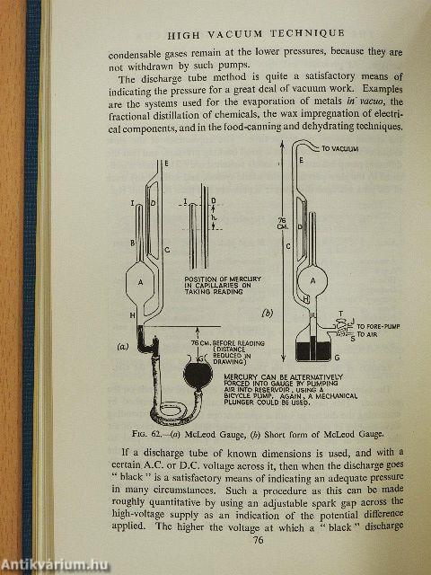 High Vacuum Technique