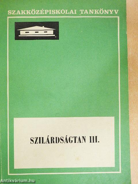 Szilárdságtan III.