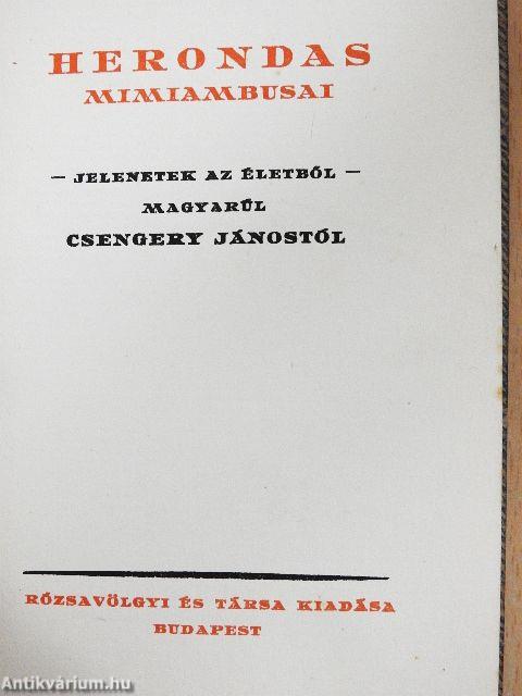 Herondas mimiambusai