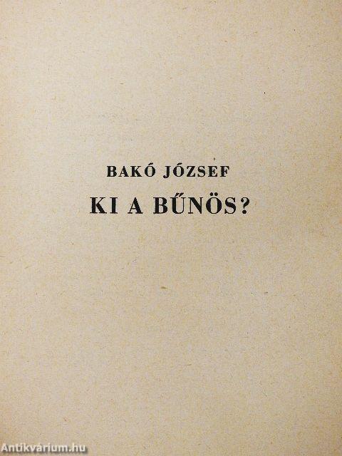 Ki a bűnös?