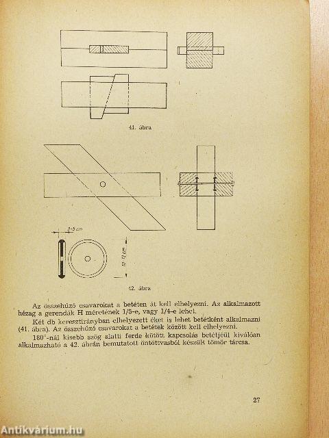 Faanyagok kézi és gépi megmunkálása II.