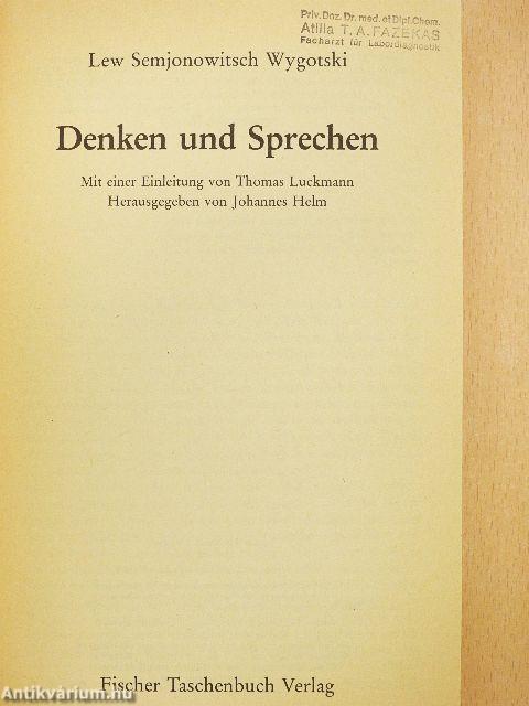 Denken und Sprechen