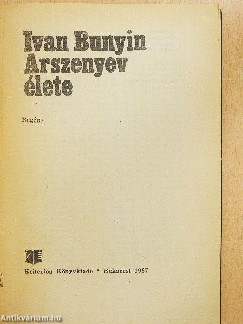Arszenyev élete