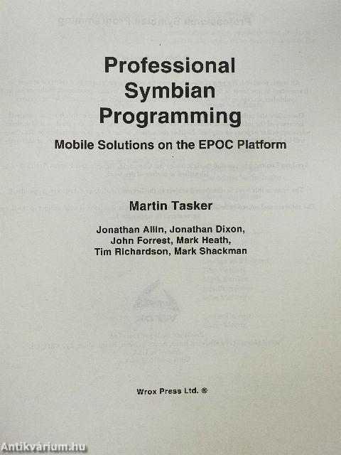 Professional Symbian Programming - CD-vel