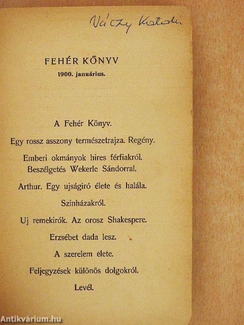 Fehér könyv 1900. januárius