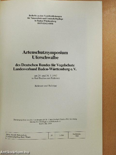 Artenschutzsymposium Uferschwalbe