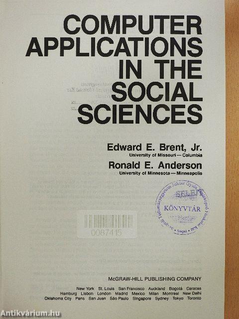 Computer Applications in the Social Sciences
