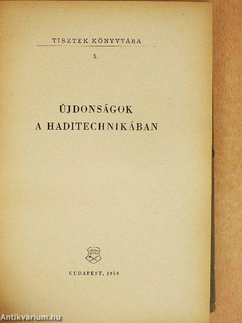 Újdonságok a haditechnikában