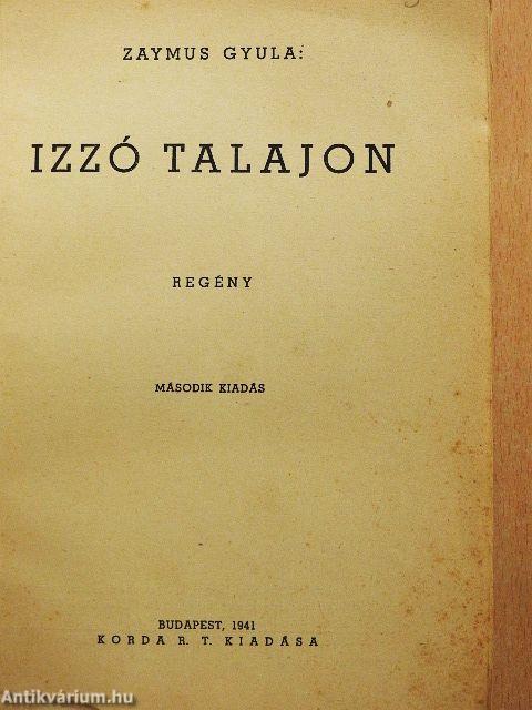 Izzó talajon