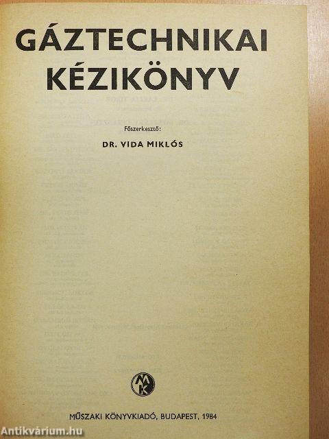 Gáztechnikai kézikönyv