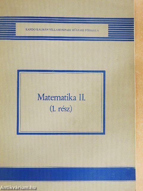 Matematika II.