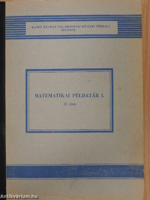 Matematikai példatár I/2.