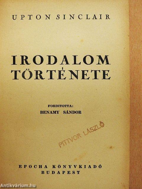 Irodalom története