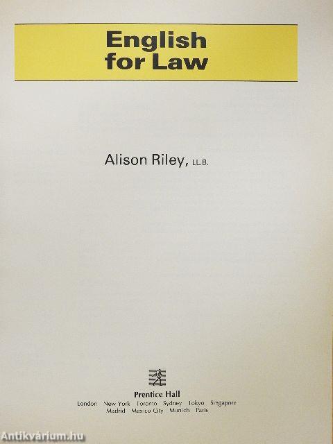 English for Law