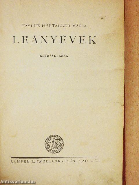 Leányévek
