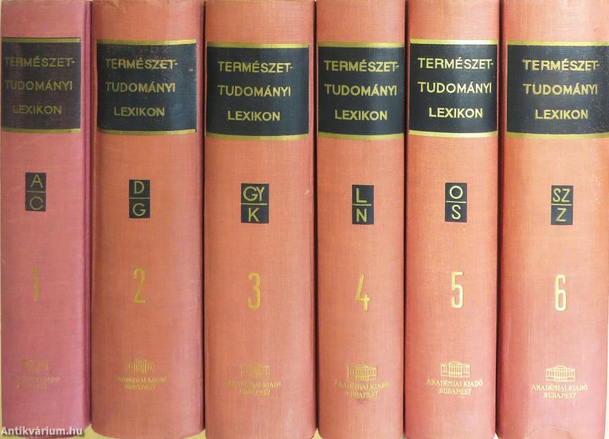Természettudományi lexikon 1-6.