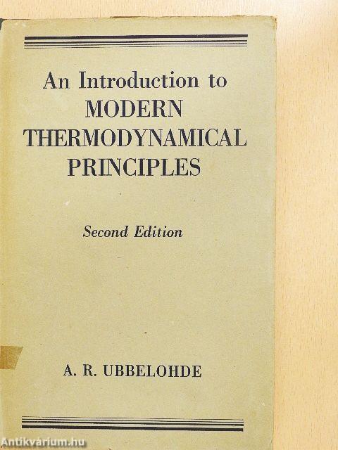 An Introduction to Modern Thermodynamical Principles