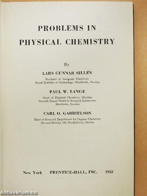 Problems in Physical Chemistry