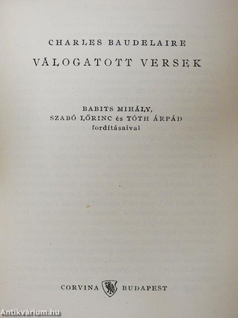 Válogatott versek