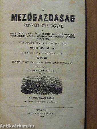 A mezőgazdaság népszerű kézikönyve