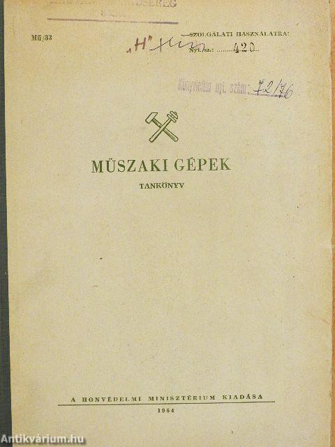 Műszaki gépek