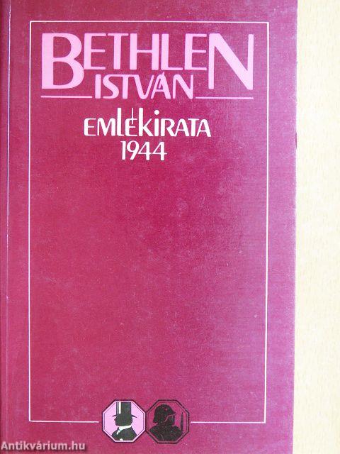 Bethlen István emlékirata