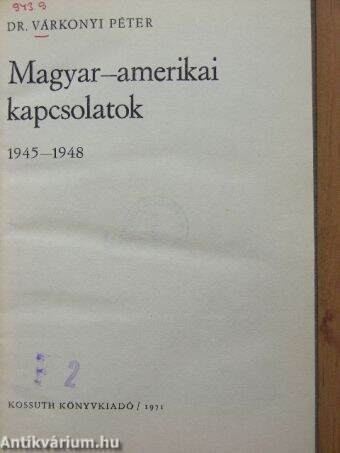 Magyar-amerikai kapcsolatok