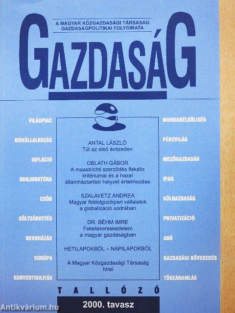 Gazdaság 2000. tavasz