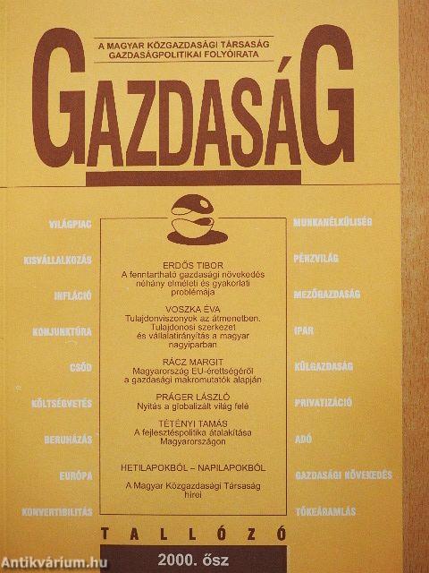 Gazdaság 2000. ősz