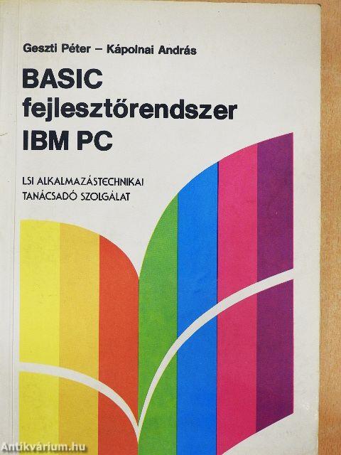 Az IBM PC Basic fejlesztőrendszere