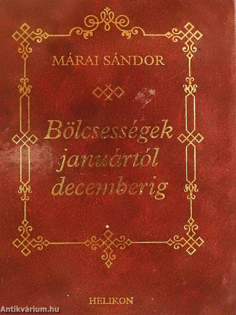 Bölcsességek januártól decemberig