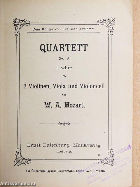 Quartett No. 8. D-dur