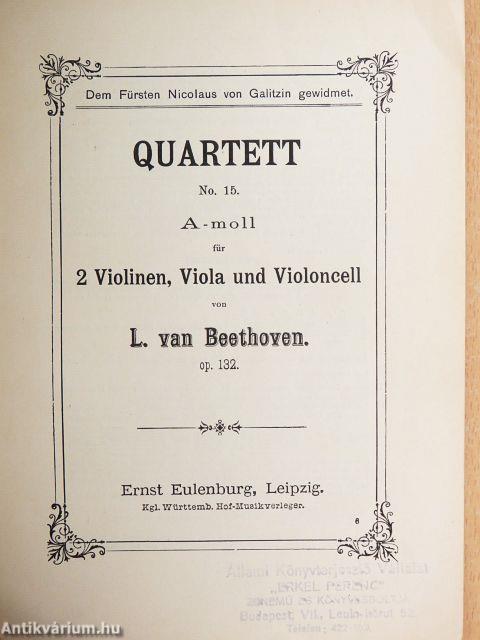 Quartett No. 15. A-moll