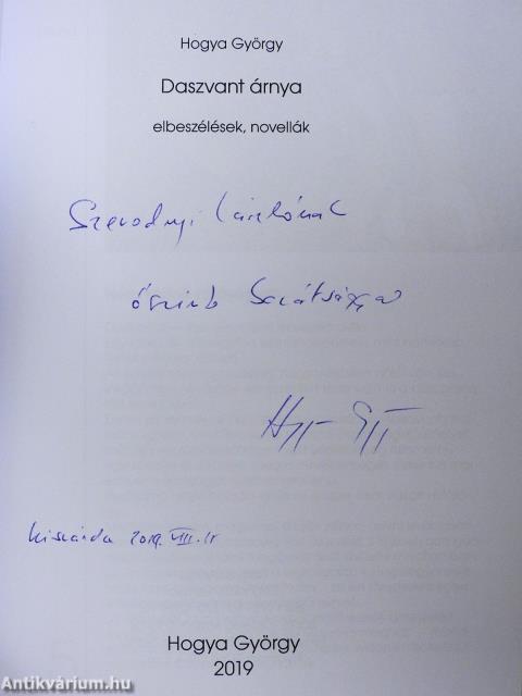 Daszvant árnya (dedikált példány)