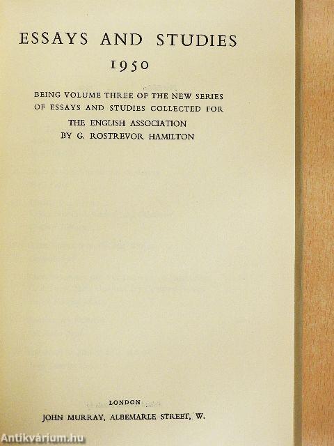 Essays and Studies 1950