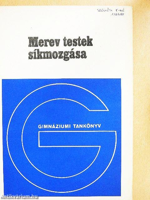 Merev testek síkmozgása
