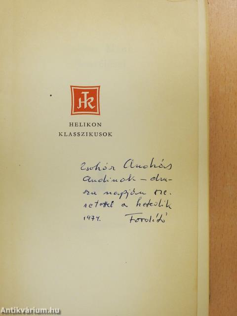 Thomas Mann elbeszélései (dedikált példány)
