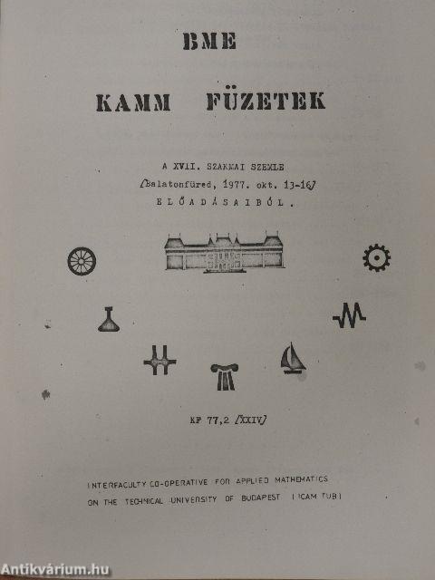 BME KAMM füzetek