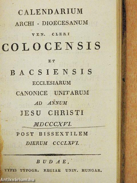 Calendarium archi - dioecesanum