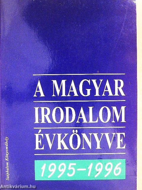 A magyar irodalom évkönyve 1995-1996