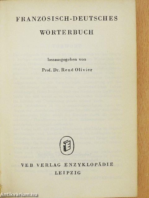 Französisch-Deutsches Wörterbuch